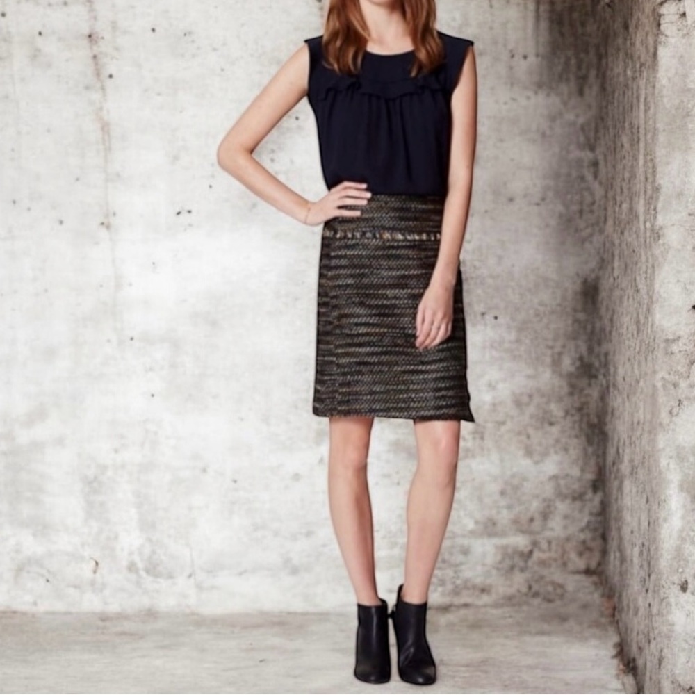 NWT Loft Fringe Wrap Skirt